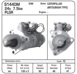 STR 12TH 24V 7.5KW REP NIKKO