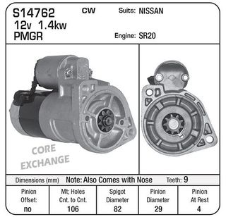 STARTER SR20 SERENA (NO NOSE)