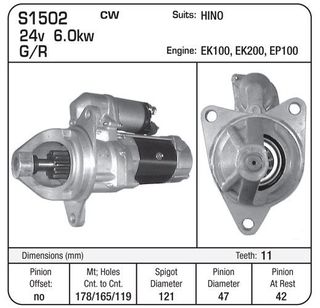 STARTER 24V 7KW SAWAFUJI