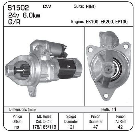 STARTER 24V 7KW SAWAFUJI
