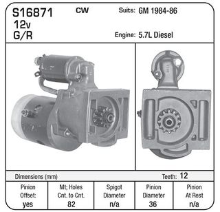 STR GM 5.7L DIESEL 1984-86