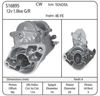 STARTER 12V 9TH G/R SUIT 2E TOY