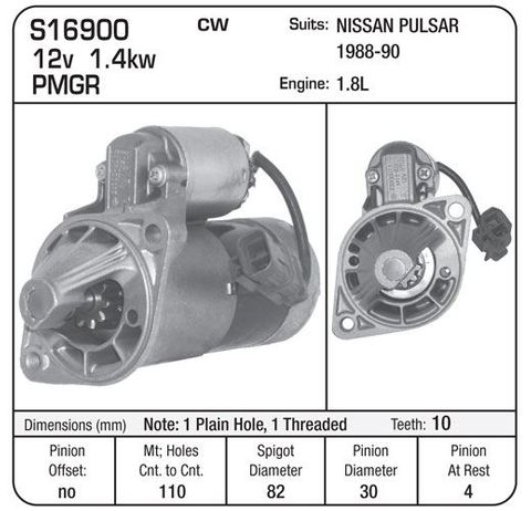 STR.NISSAN PULSAR 1.8L 1988-90