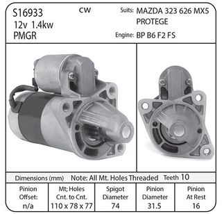 STR.MAZDA 2.2L PICKUP 1988-93