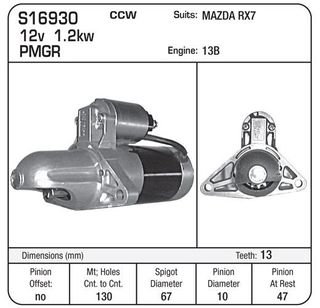 STR.MAZDA RX7 1.3L W/TURBO 86-91