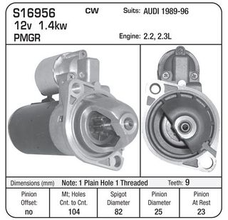 STARTER 12V AUDI BMW PMGR
