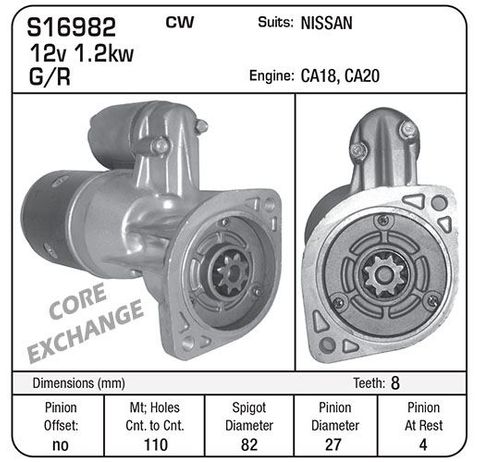 STR.NISSAN CA18 85-88