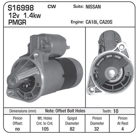 STR.NISSAN OFFSET BOLT HOLES