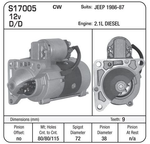 STR JEEP DIESEL 1986-87