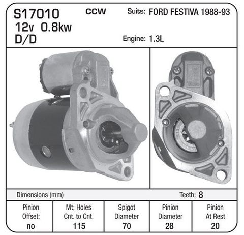 STR FORD FESTIVA 88-93 CCW