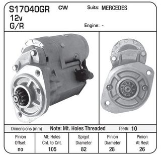 STARTER DENSO G/R SUIT MERCEDES