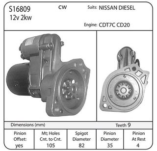 Str 12v Hit, 9TH  Nissan CD17/CD20