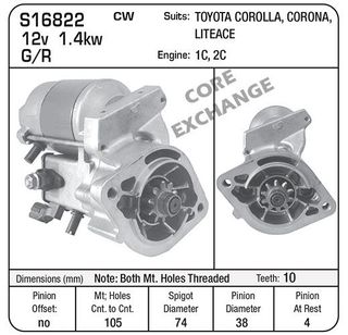 STR DENSO SUIT 1c 2C 3c TOYOTA