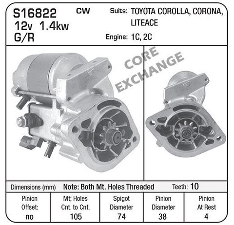 STR DENSO SUIT 1c 2C 3c TOYOTA