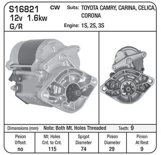 STARTER DENSO N.L.A no supplier no cores REBUILD ONLY