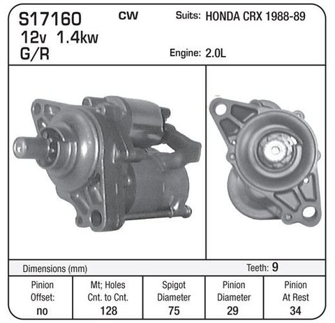 STARTER HONDA