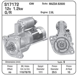 STR.MAZDA MPV 2.6L W/MT 1989-92