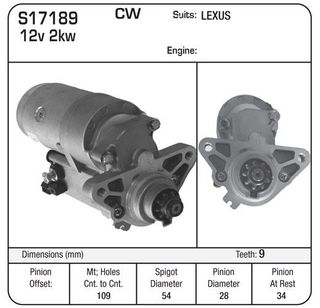 STARTER DENSO SUIT LEXUS