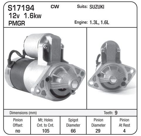 STR.SUZUKI PMGR 1.3L 1.6L