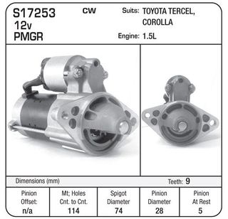 STARTER PLANETRY TOYOTA