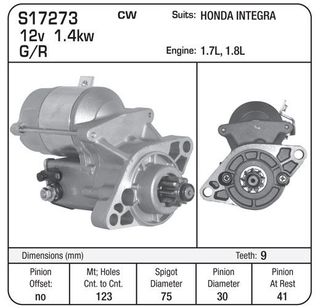 STARTER SUIT HONDA INTEGRA