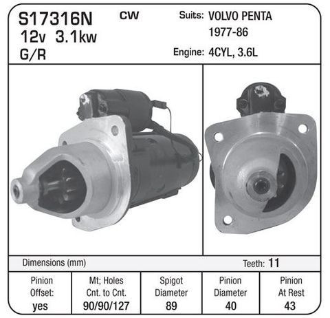 STR, VOLVO PENTA KAD42