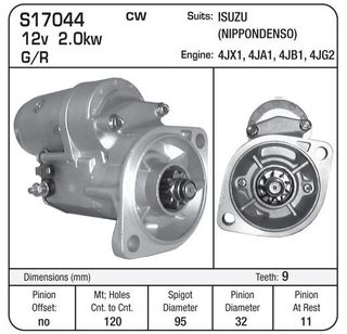 STARTER DENSO G/R 4JB1 ISUZU