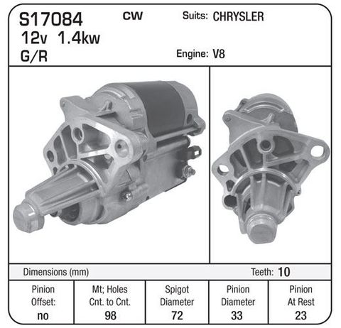 STR DENSO G/R SUIT CHRYSLER V8