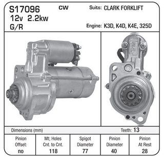 STARTER12V MITSUBISHI INDUSTRIAL