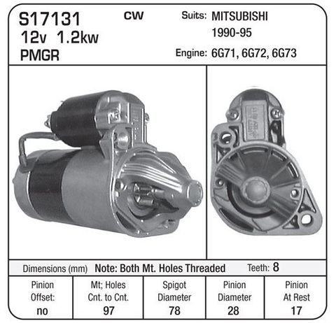 STR. MITSI 1990-95 3.0L V6