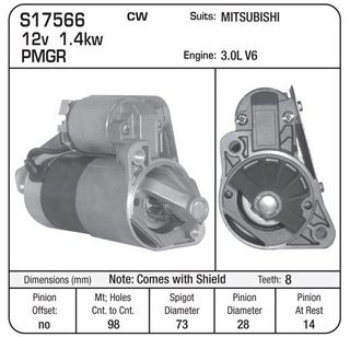 STR.MITSI V6  3.0L C/W SHIELD