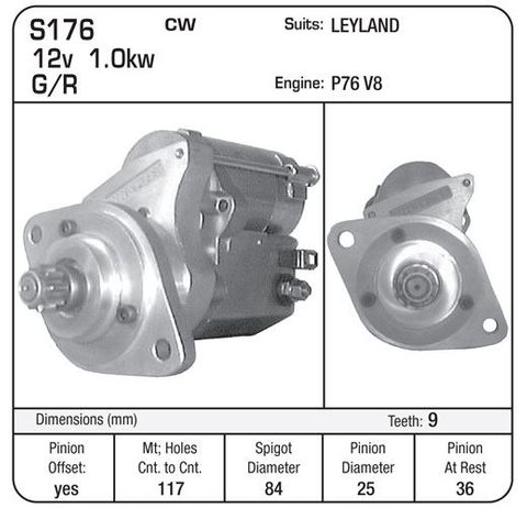 STARTER G/R ND 9TH SUIT P76