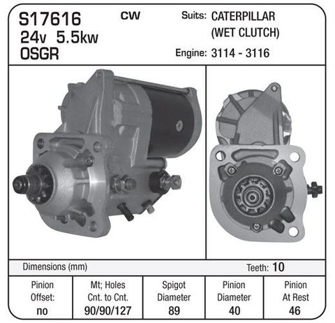 STR 24V 5.5 10TH (WET) CAT