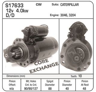 STR DENSO 12V 10TH D/D SUIT CAT