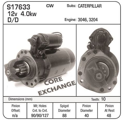 STR DENSO 12V 10TH D/D SUIT CAT