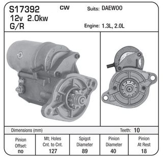 STR 12V 10TH CAT & DAEWOO LIFT