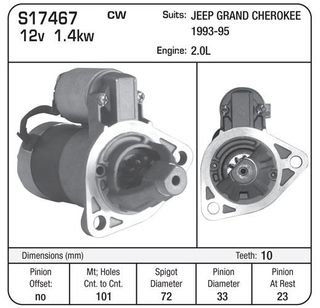 STR.JEEP GRAND CHEROKEE 5.2L 93-95