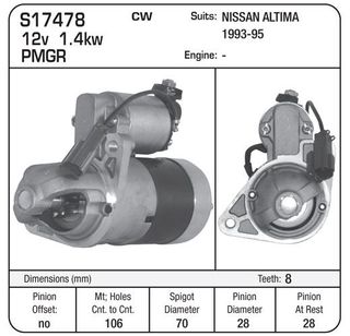 STR.NISSAN ALTIMA 1993-95