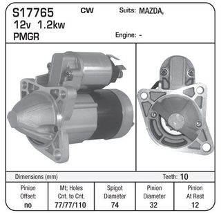 STARTER MIT PMGR 10TH MAZDA
