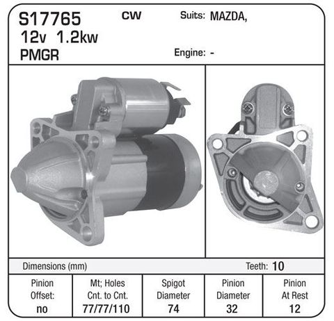 STARTER MIT PMGR 10TH MAZDA