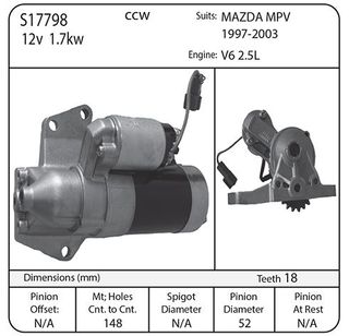 STR SUIT MAZDA MPV 1997-2003