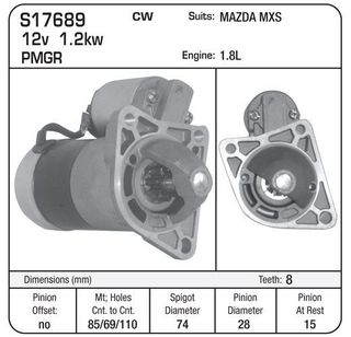 STARTER MAZDA PMGR