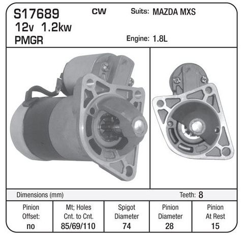 STARTER MAZDA PMGR