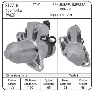 STARTER SUBARU IMPREZA 97-2000