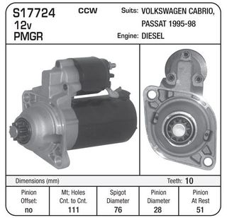 STR - VW,DSL,PASSAT ETC 95-98