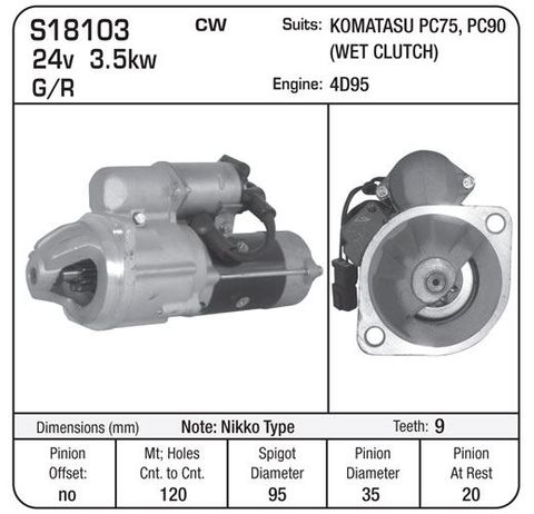 STR REP NIKKO G/R 24V 9TH(WET)