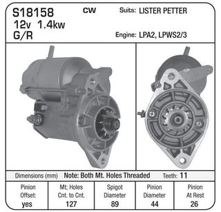 STR LISTER PETTER LPA2 LPWS2/3