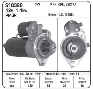 STARTER PMGR SUIT VECTRA DIESEL