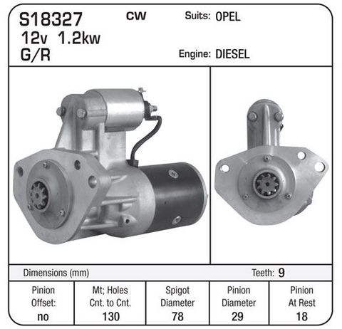 STARTER HIT S114-481 OPAL DIESEL