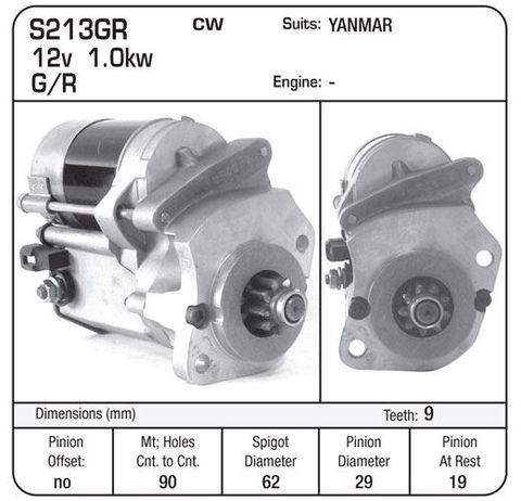 STARTER G/R REPLACE S114-213